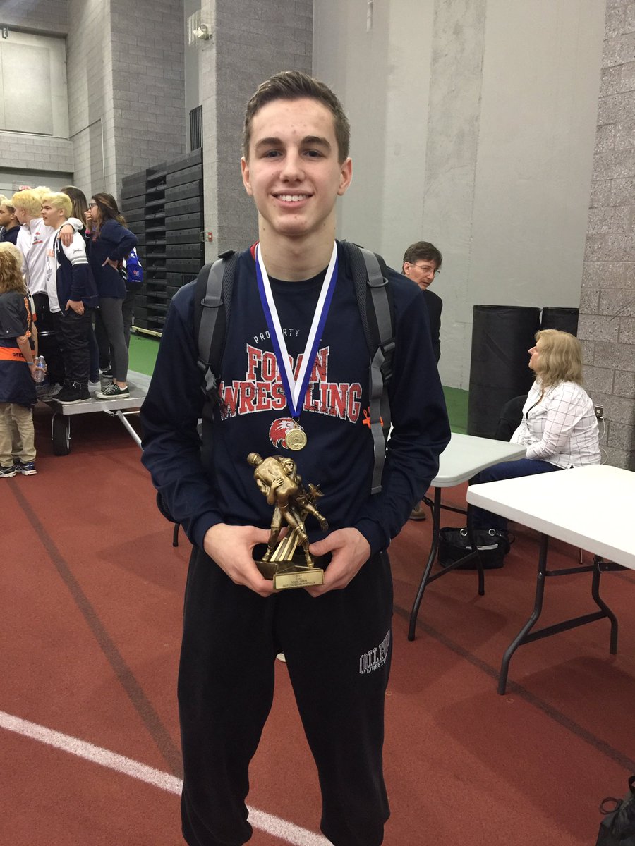 Ryan Luth of Foran was named the Most Outstanding Wrestler at 2017 CIAC State Open  #ctwr