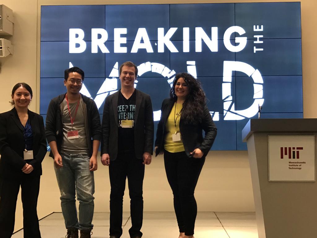 dearanzeta's tweet photo. Excited to take away the Impact Award for combating online harassment at MIT @medialab @Hack_Harassment #mitbtm #hackbias https://t.co/6FA3dBZU3Z