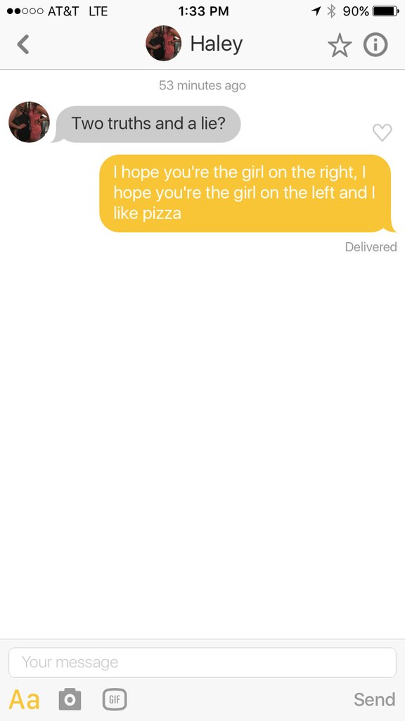 Using 2 Truths and 1 Lie on Tinder (+ Uncut Screenshots)