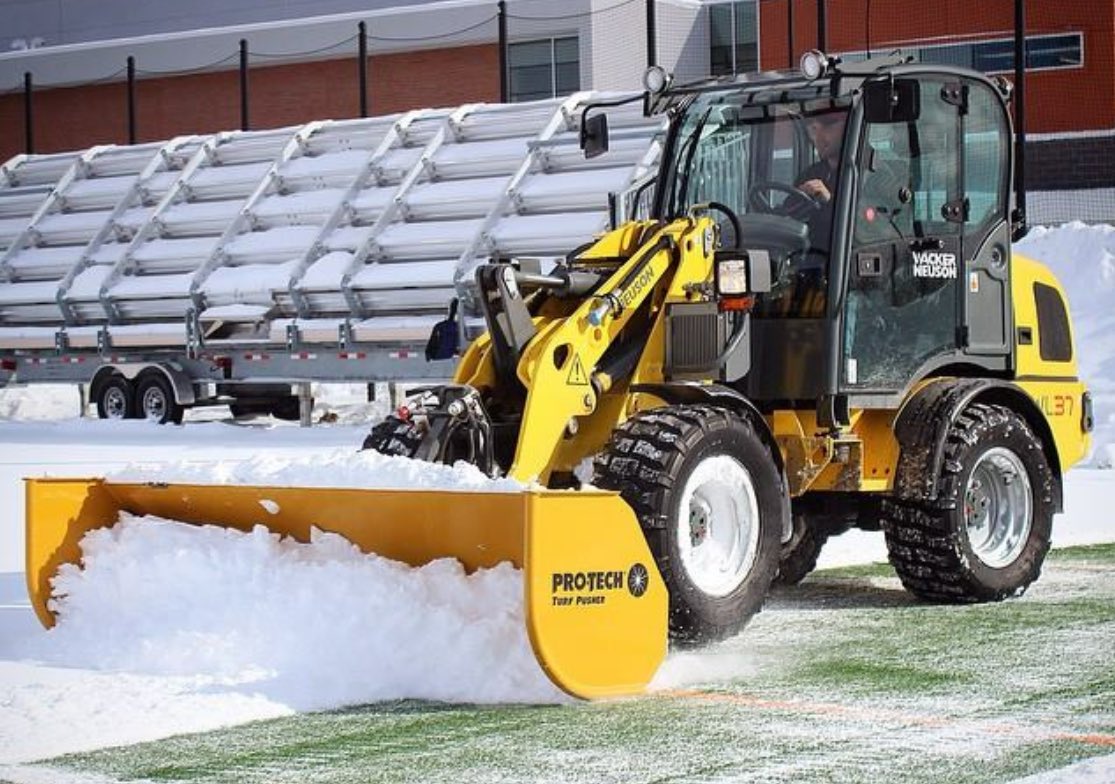 SnoPusher's tweet photo. Don't let snow ruin your practice or games this spring. https://t.co/g6jagawYMw. #turfpusher #turf #snowplow #protech #snowremoval https://t.co/GuZYN3HQEF
