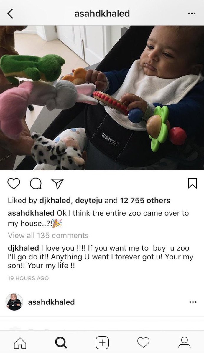 DuttyJermz's tweet photo. The fact that DJ Khaled son got an IG, the captions and DJ Khaled comments got me dead as fuckLMFAOOOOOO https://t.co/WF8Vz637c8