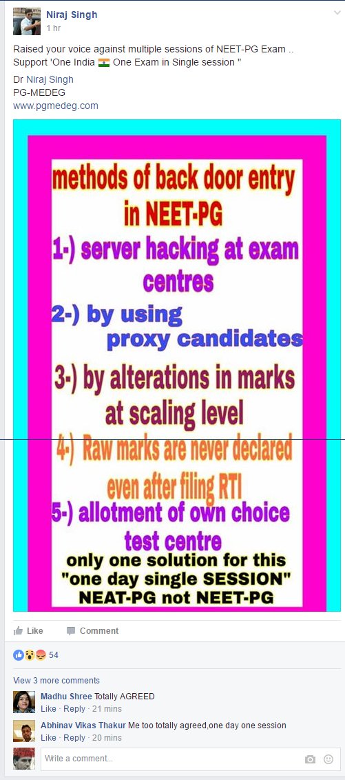 aryan_ith's tweet photo. #NEETPG_2017_IS_VYAPAM_2
@TimesNow @republic  @indiatvnews @ZeeNews @aajtak @ndtv @JantaKaReporter @anandrai177 
https://t.co/iRetojRL5p https://t.co/r8AufSmDjH