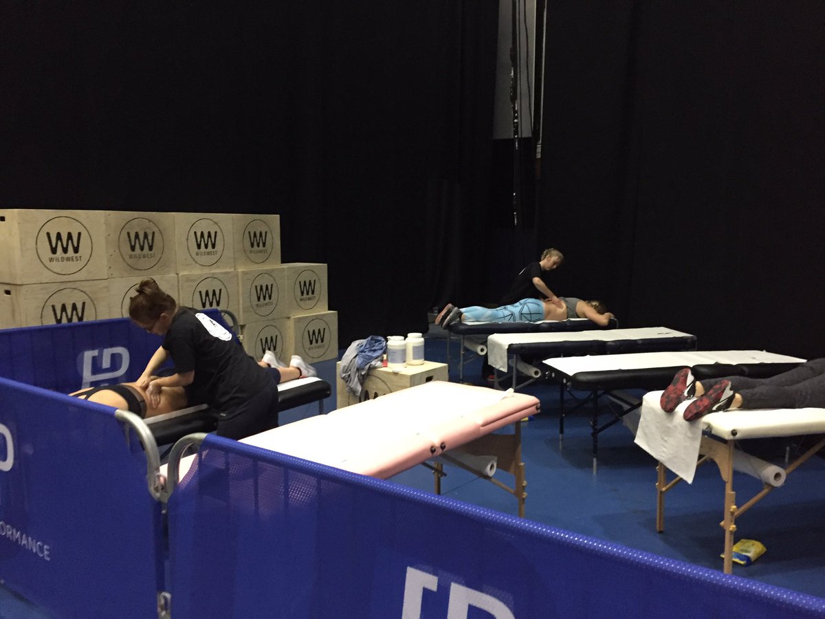 luke_croughton's tweet photo. Day 2 of @wildwestfitness Winter Slam - some people in early doors for some recovery massages! @ProPerformRehab https://t.co/vW9ksJZ9NK