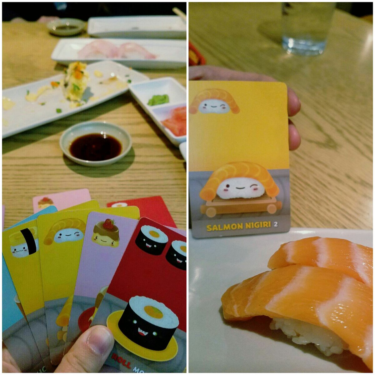 SisterLaws's tweet photo. It just feels right. #sushi meets #gamenight https://t.co/CcWhe61LrH
