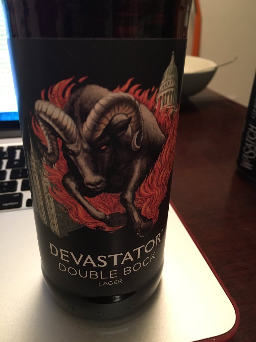 rodrigueztori_'s tweet photo. This local Utah beer 😂 #Devastator #WasatchBeer #NotAllUtahBeerIs3% https://t.co/o2OjdQFZ64