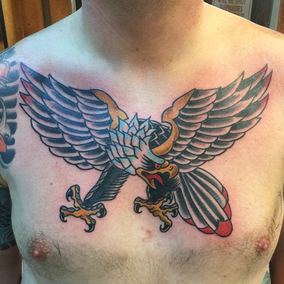 BlueDevilYbor's tweet image. @simonzter covered some real estate today on this Eagle ! Excellent job #7thavetattoo #yborcity