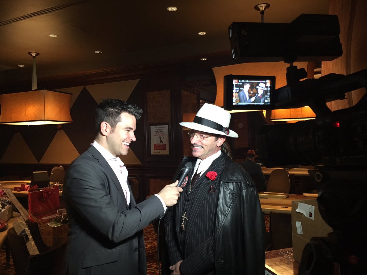 theweekendlv's tweet photo. Our host @jeffcivillico w/ the Duke of Fremont! Chatting about the 6th Annual Poker Tournament to benefit @ClarkCountyNV museum guild https://t.co/ycHLsIVlyi