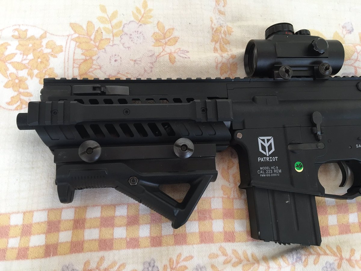 先日あげた、エアガンと猫の写真で 妙に好評だったのがM4パトリオット