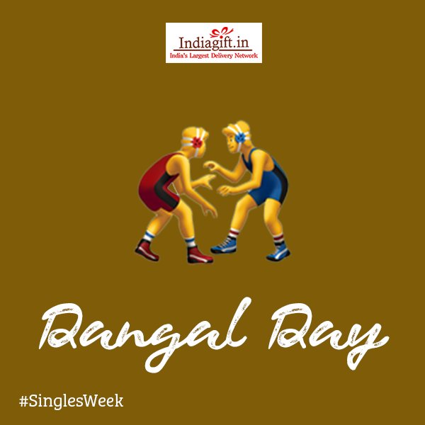 ItsIndiaGift's tweet photo. #Sunday is here, the day to watch sports/play sports and do everything sporty with your buddies...#DangalDay of #SinglesWeek #IndiaGift https://t.co/Wng4jvvDu6