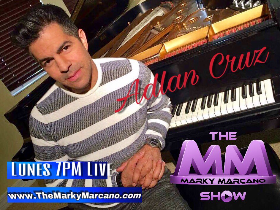 TheMMarcanoShow's tweet photo. This Monday 7PM Live #TheMarkyMarcanoShow Special Guest @adlancruz https://t.co/iDKe64IS0C