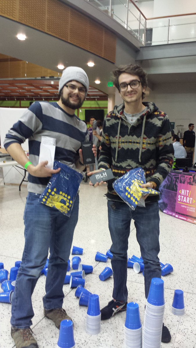 MLHacks's tweet photo. Congratulations to the @HackBinghamton @Dell cup stacking winners! #HackBU https://t.co/SYKHgwIvl2