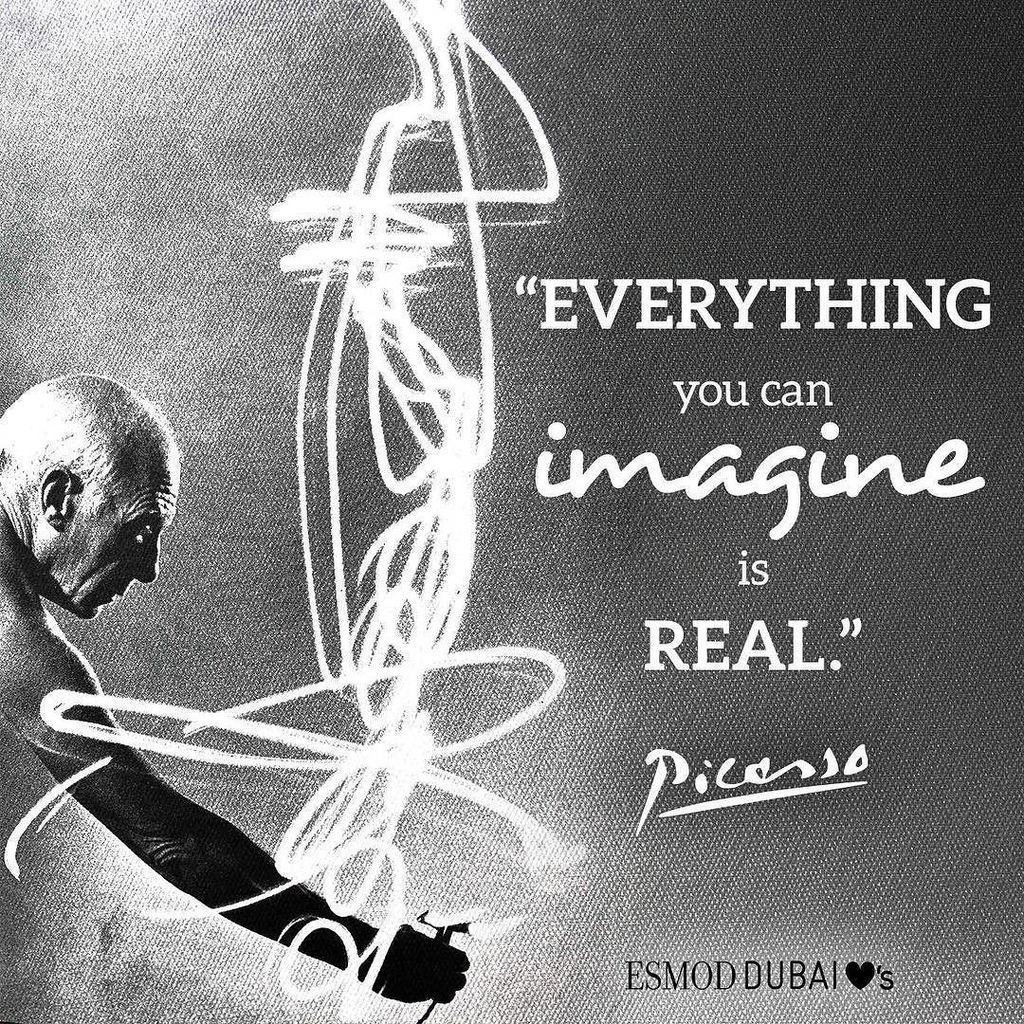 EsmodDubai's tweet photo. "Everything you can imagine is real" -
#esmoddubai 
#esmod2017 
#picasso 
#fashionschool
#… https://t.co/mXX1FEVWgT https://t.co/UJ7ixTyDYK