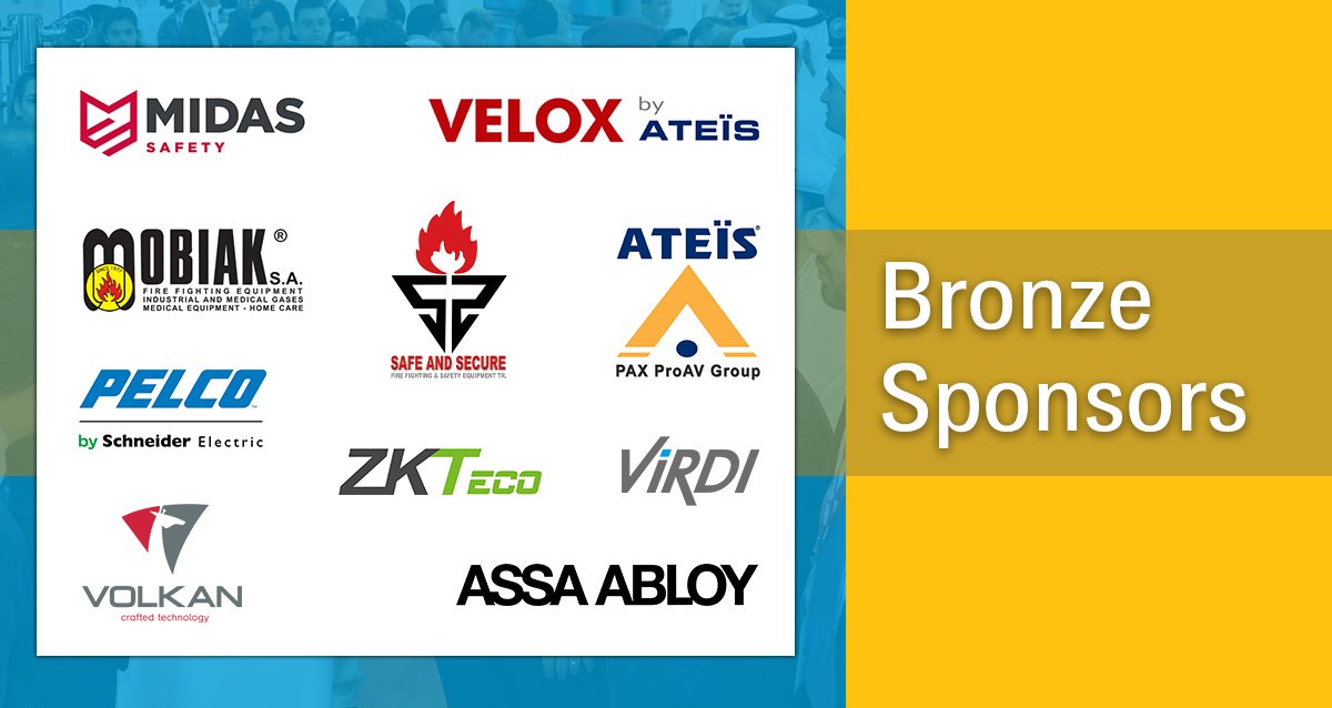 intersecglobal's tweet photo. We want to say a big "thank you" to our bronze #sponsors for this year! https://t.co/maNBMdFzde #Intersec2017 https://t.co/57AYUaiXrW