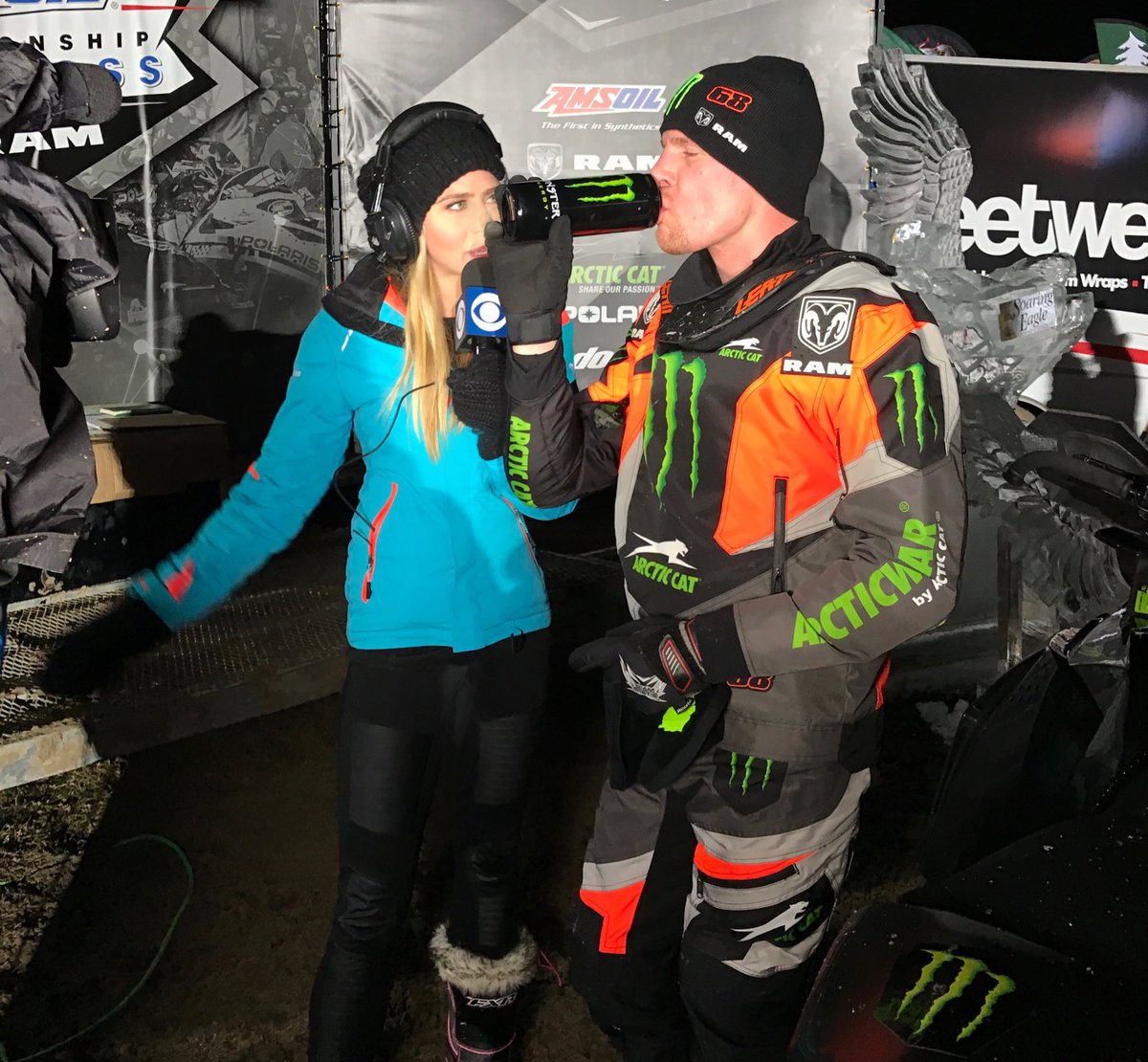 ktmosborne's tweet image. 1-1-1. @hibbert68 taking the W in his 2 heats &amp;amp; #proopen final. Congrats Tucker &amp;amp; crew, worked hard for perfect results tonight! @snocross
