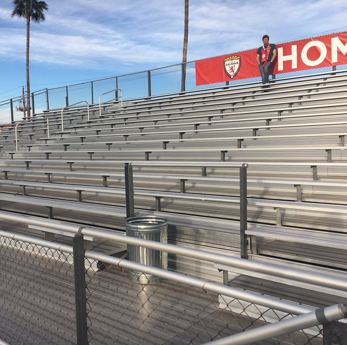 FCAZ_Rampants's tweet photo. We WILL be rowdy! The section might be empty now but come next Saturday it will be rockin. Will you be there? #RSfearnone https://t.co/3YCNal843v