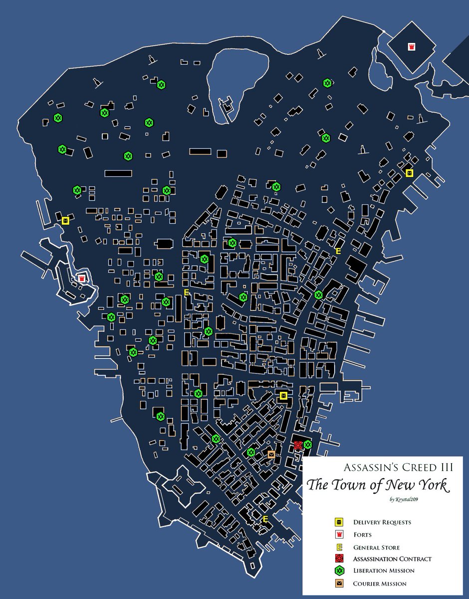 Assassin's Creed 3 Map