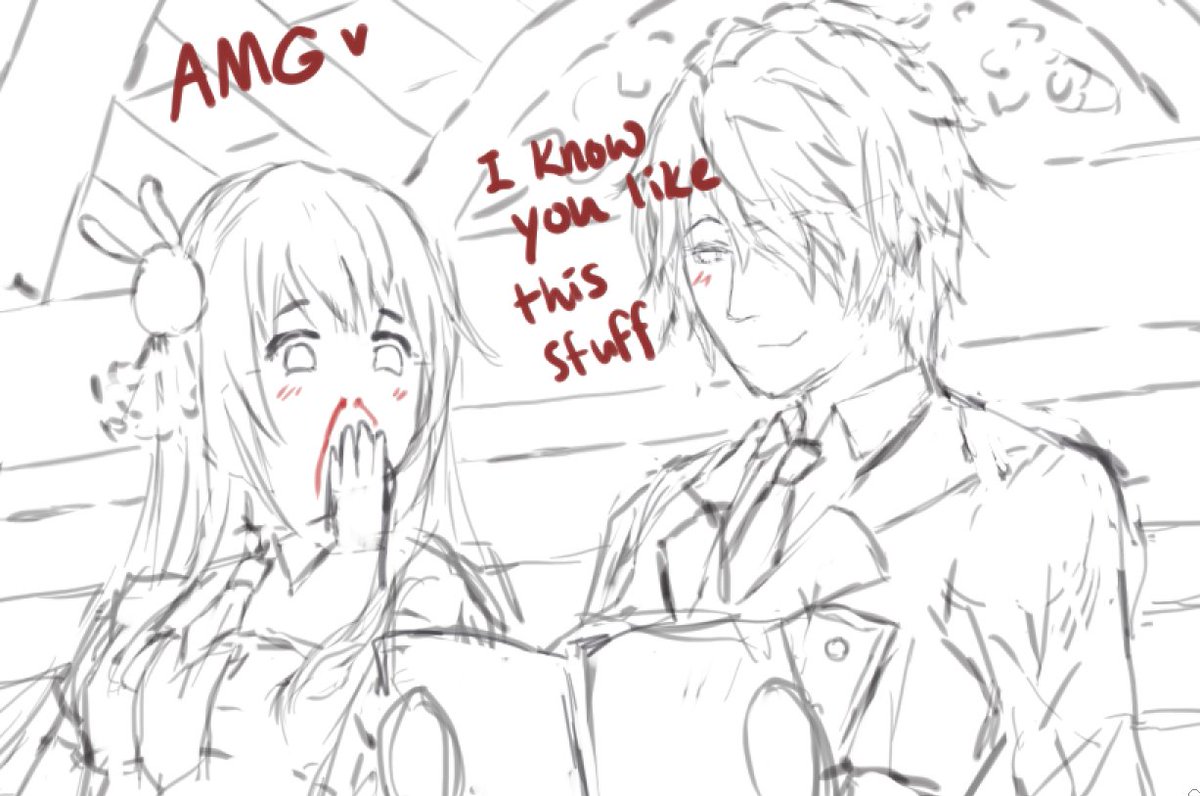 Good memories with my OCs Ikuya &amp; Ikuyo. I noticed their designs have barely changed since I created 4 years ago. #originalcharacter 