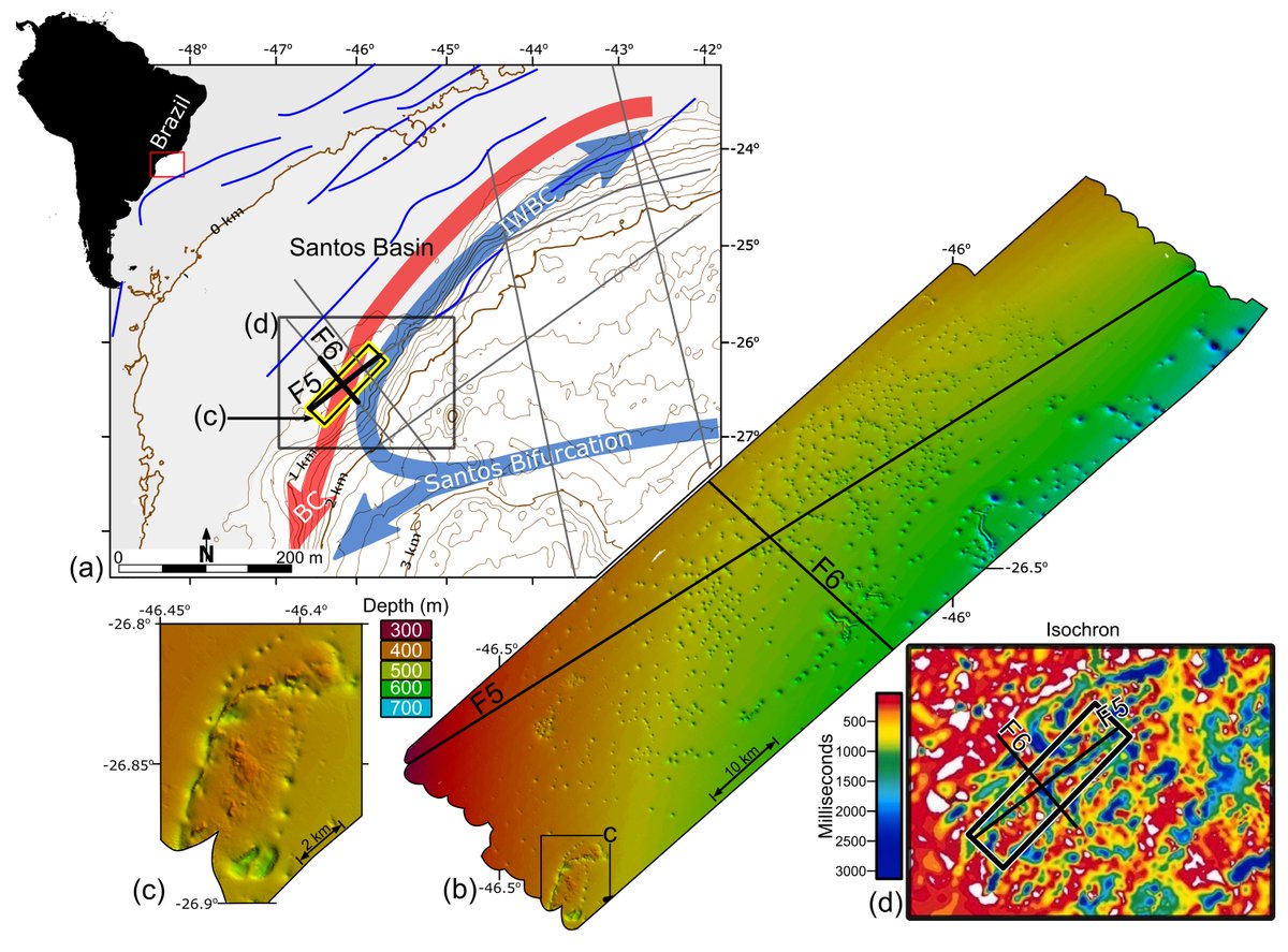 Seis_Lab's tweet photo. New paper on #pockmark distribution and relative to subsurface diapirism, offshore Brazil by Mahiques et al., 2017 https://t.co/TZaPN6TMUm https://t.co/Ox7kybe4gE