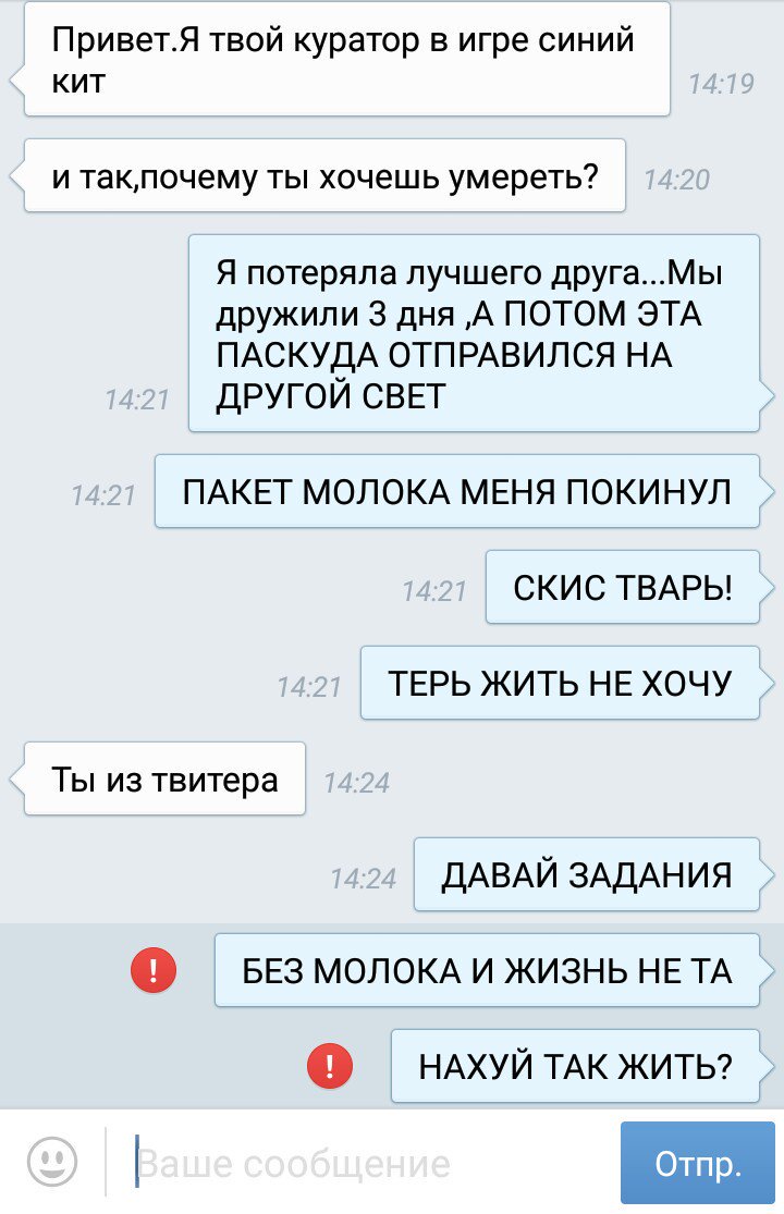 Примеры заданий синего кита