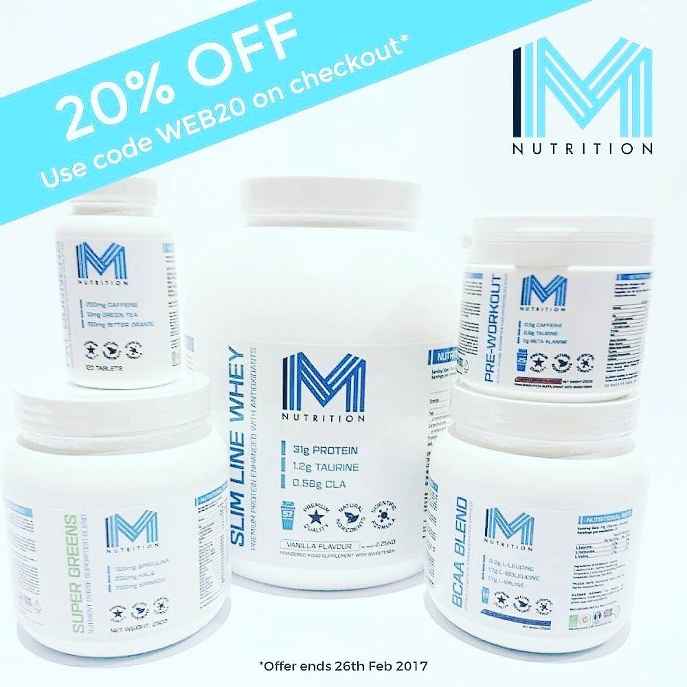 Last chance to grab yourself this awesome offer on some top quality supplements. Use code WEB20 at checkout for 20% off <a href="/Nutritionmm/">MM Nutrition</a> #fitfam