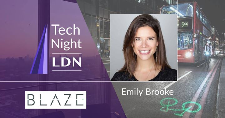 technightldn's tweet image. Tech Night LDN is excited to announce our opening speaker, Emily Brooke, CEO and Founder of Blaze (blaze.cc)!