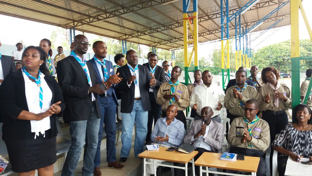 Rasalscout's tweet photo. RASAL at a glance during the closing ceremony of the Scout Week @RwandaYouthICT https://t.co/9Kpkdj1hmB