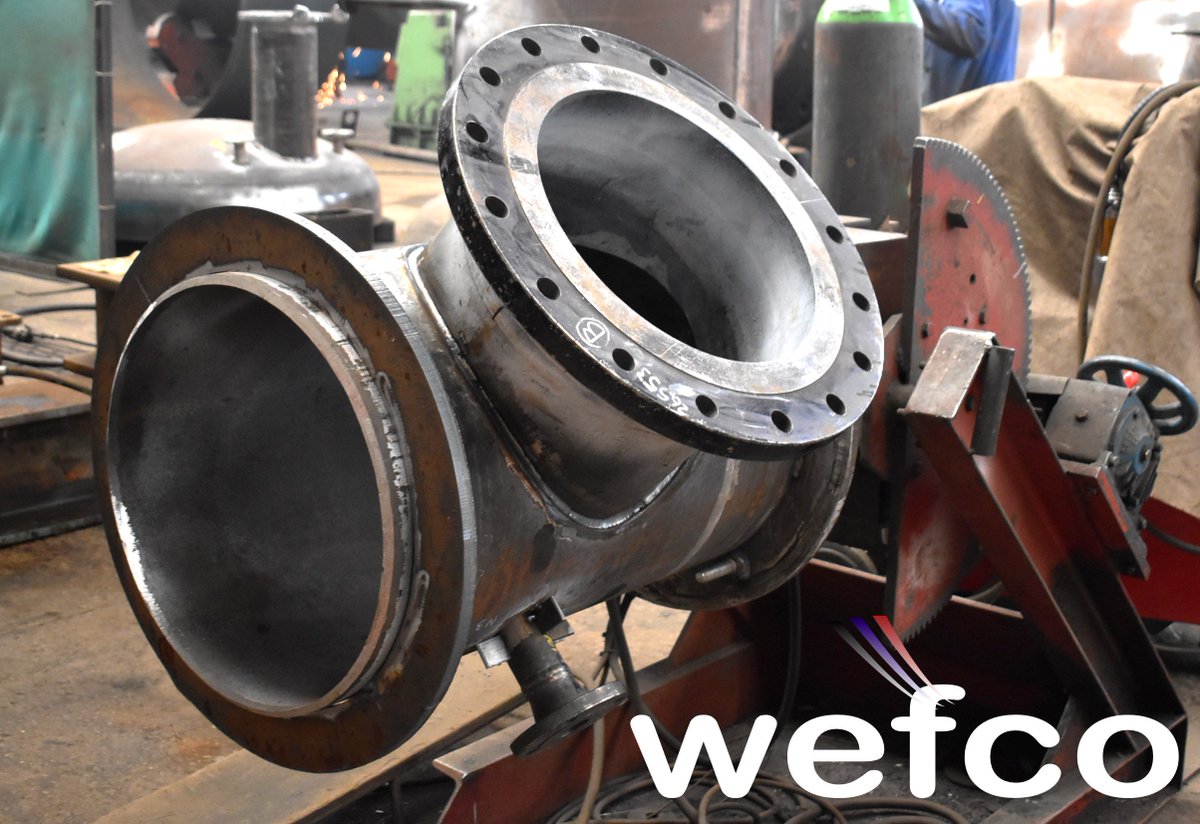 An example of one of our smaller scale #fabrications - A small piece of a high #pressurevessel set up on one of our #manipulators.