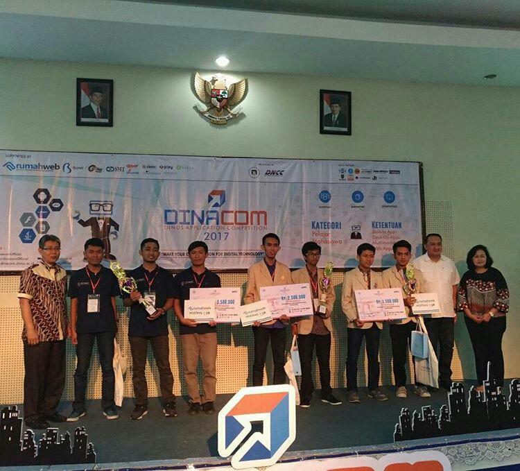 Pemenang kategori MHS dgn Juara 1 Politeknik Elektronika Negri Srbya,Juara 2 STMIK Akakom&amp;Juara 3 STMIK Amikom Pwt