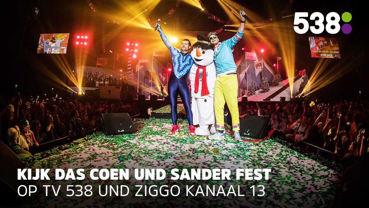 538's tweet photo. Vanavond om 20 uur check je 't vetste van Das #CSFEST17 op TV 538 en #Ziggo kanaal 13! ⛄🍺 Check hoe > https://t.co/6ILN0dtCd0 https://t.co/fPbHbjXoqp