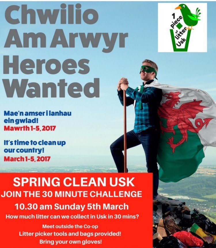 UskPrimary's tweet image. We're getting involved. Hope you will too. 
Working together with @UskinBloom for a cleaner @UskTown1 💚.