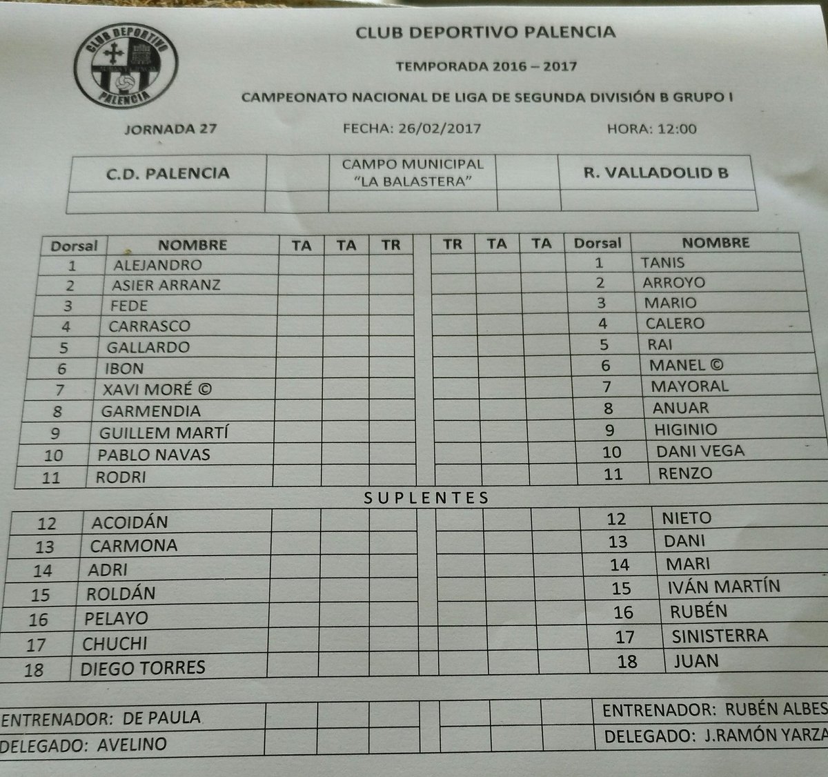 Real Valladolid B - Temporada 2016/17 - 2ª División B Grupo I - Página 24 C5lgNNbXEAEzJfY