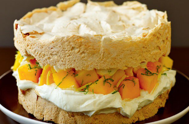 lorrainepascale's tweet photo. My victoria meringue cake with mango filling. Recipe will be on my website soon! Can't wait to share my new recipes from BAKE with you!xx https://t.co/6nGGsP8TkL