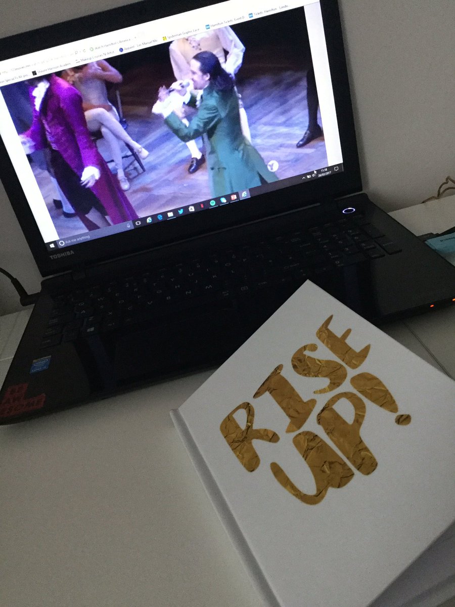 LN111's tweet photo. watching Hamilton's America to motivate me whilst I do graded unit 💃🏻 @Lin_Manuel #writelikeyou'rerunningoutoftime https://t.co/sHZkJ59s1u