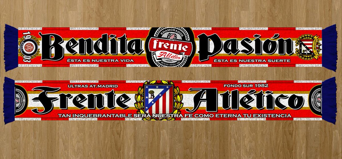 Frente Atlético su Twitter: "¡Nueva bufanda disponible hoy el lugar habitual! / Twitter