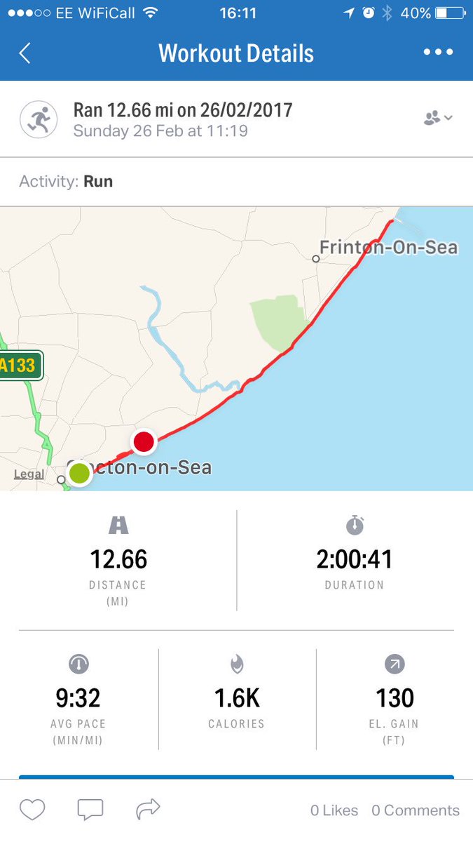 Nenfen's tweet photo. WEEK 9: Good 12.6 miles today, terrible 💨 along the coast today, but we did it 🏃🏽‍♀️🙅🏽 #CWCUK #marathontraining https://t.co/U3XJblwAgi