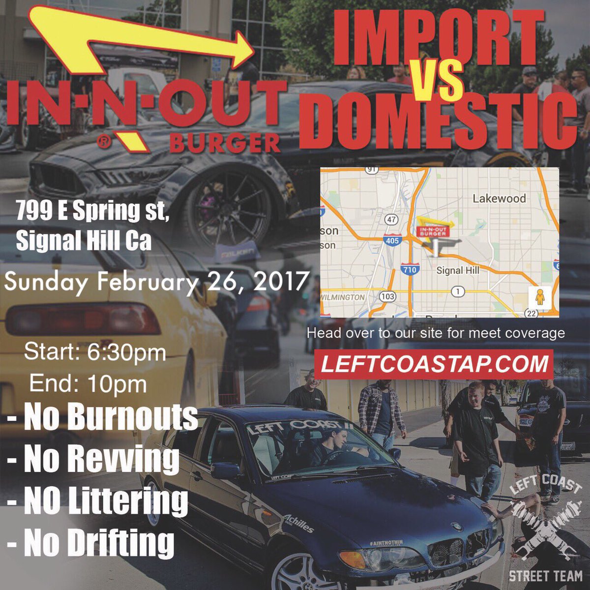 LeftCoastAP's tweet photo. 6:30 tonight !! in n out cruise thruuu https://t.co/J9Yy47WqPb