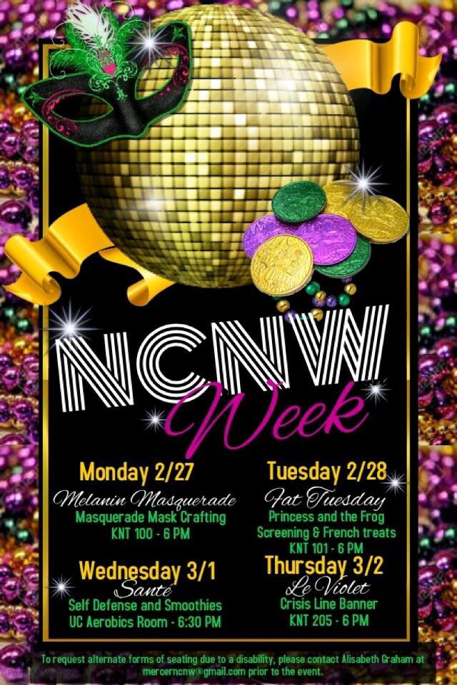 MercerNCNW's tweet photo. Come help us celebrate NCNW Week this week! 💜💜 https://t.co/8BhYAb3WvV