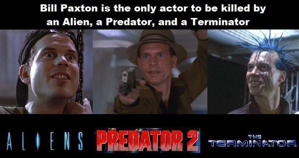 Bill Paxton and Lance Henriksen, The only 2 actors to be killed by