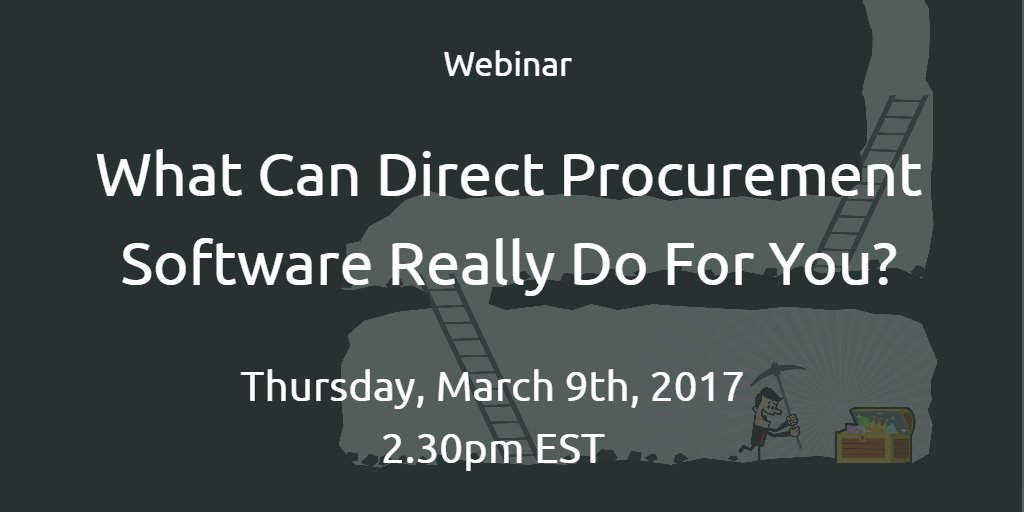 JaggaerPro's tweet image. Don&apos;t miss the all-new #POOL4TOOL webinar! What Can Direct #Procurement Software Really Do For You? hubs.ly/H067nYj0