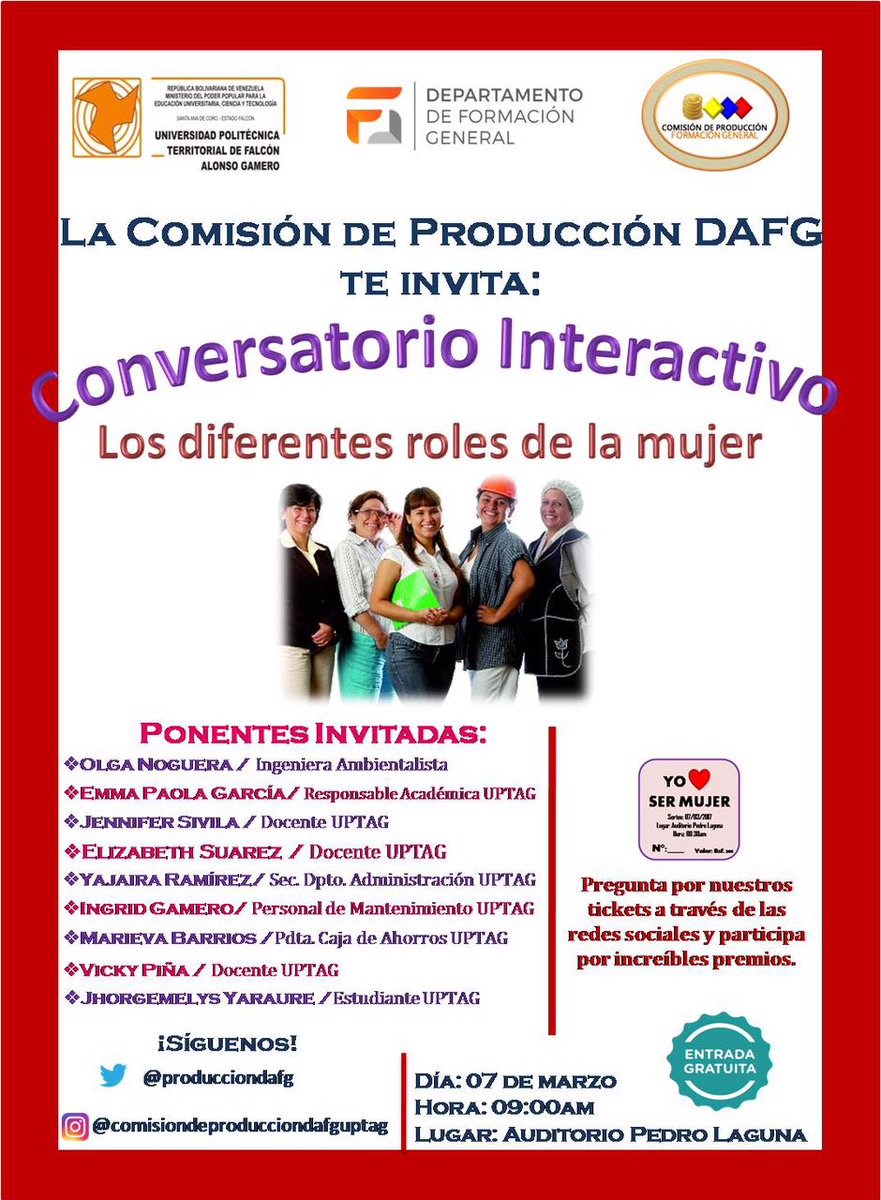 DAFG_UPTAG's tweet photo. La vicerrectoria Académica a través del DAFG invita a toda la  colectividad coriana a asistir a este gran evento Los esperamos! https://t.co/ev8jUw7CDJ