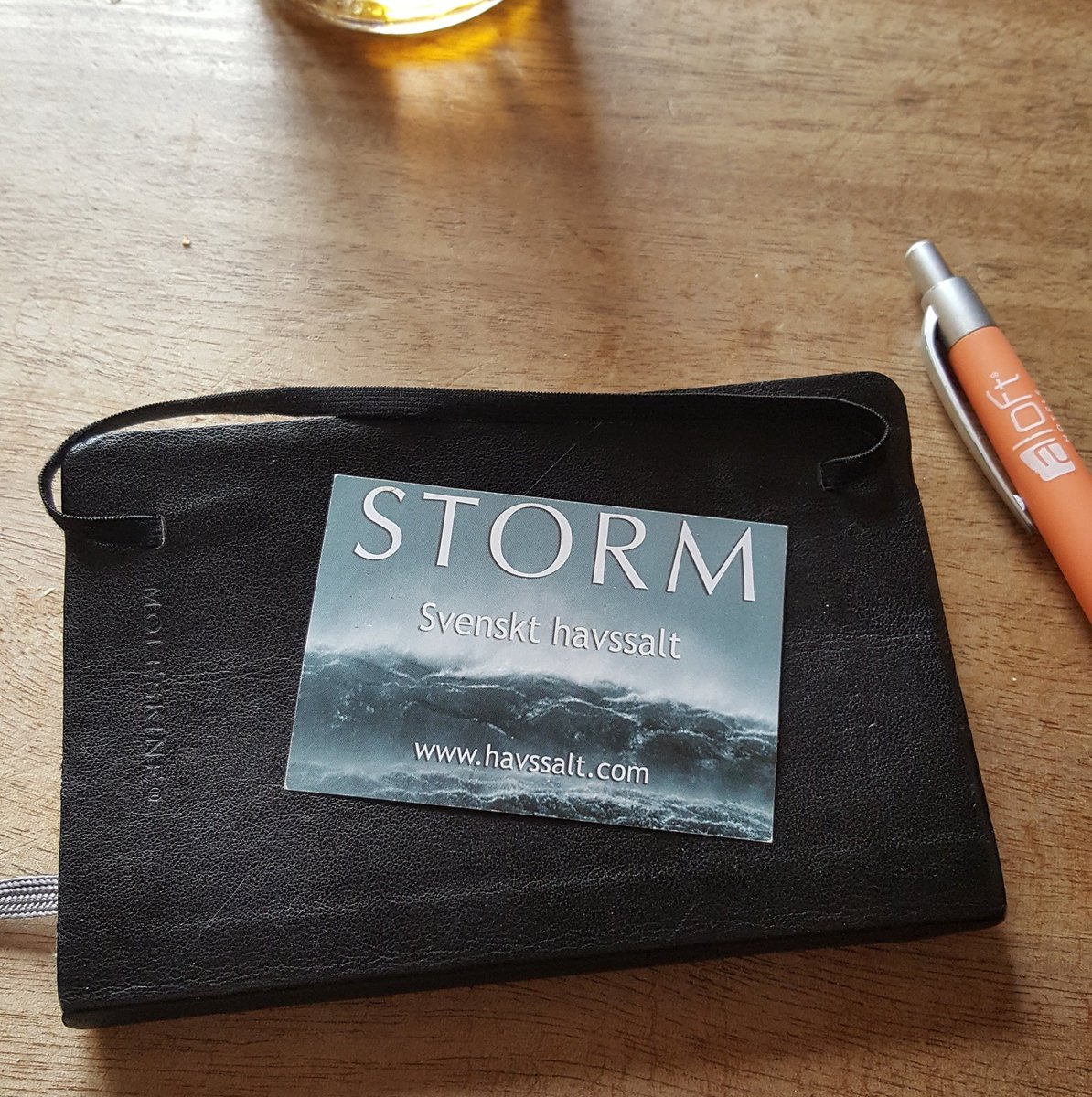 Found this sticker in the old notebook. Ages ago I made sea salt.