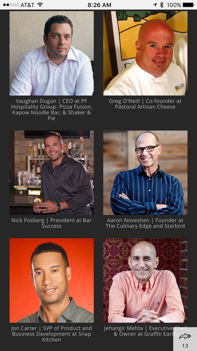 More great food innovators @Foodableio <a href="/KapowNoodleBar/">Kapow Noodle Bar</a> <a href="/pastoralchicago/">Pastoral</a> <a href="/snapkitchen/">Snap Kitchen</a> <a href="/starbirdchicken/">Starbird Chicken</a> <a href="/NickFosberg/">Bar Owner TV</a> #innovator150
