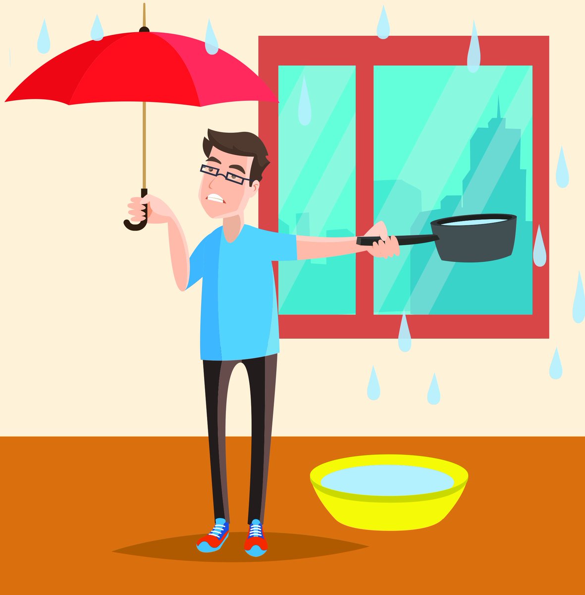TG_Living's tweet photo. Is the rain causing leaks around the house? Protect your home from rain damage. 
Call 800 - 845 to fix any leaks. #Justlive https://t.co/tuOtWmyS77
