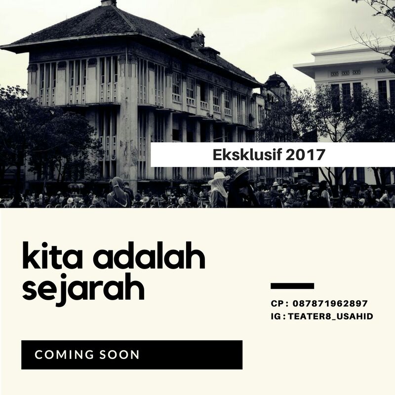 Lihatlah bangunan museum ini. Lihatlah ruangan ini. Ini adalah tempat kita. Kita adalah sejarah #eksklusif2017
