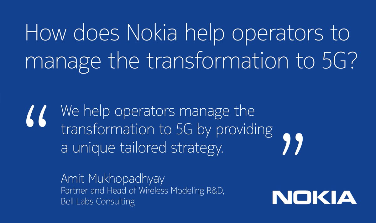 nokianetworks's tweet photo. The coming of #5G is nothing less than a revolution. See our new 5G Acceleration Services page: https://t.co/WKgZr6ctoB #MWC17 https://t.co/hHrUbJh7Pv