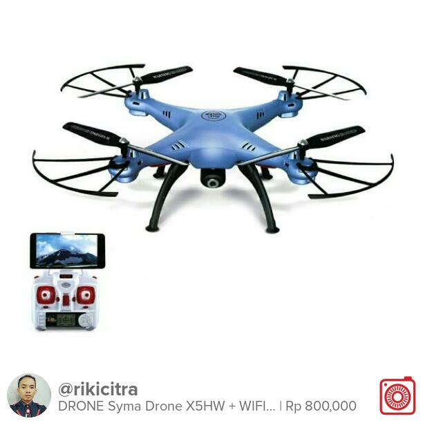 rikicitra's tweet photo. Menjual DRONE
Syma Drone X5HW + WIFI FPV Kame... Rp 800,000 https://t.co/ArDq5DZYGZ #carousell @carousell_id https://t.co/JTjDHTbqa6