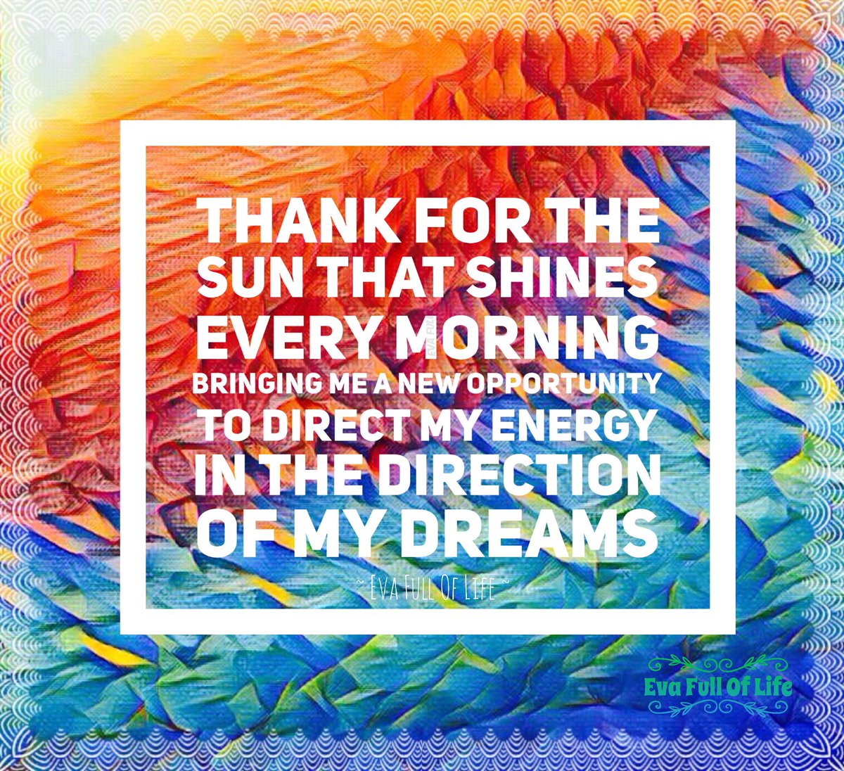 evafulloflife's tweet photo. #gratitude #Thankful #goodmorning #GoodDay #connect #connectthedots #trinity #body #mind #soul #mindful #dreams #lawofattraction #Peace #god https://t.co/YpnNBh2Pxl