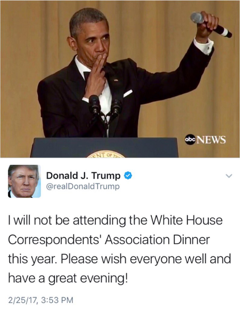 44DidItBetter's tweet photo. White House Correspondents' Dinner  #barackdiditbetter #sad! https://t.co/Zv7jRtxwX0