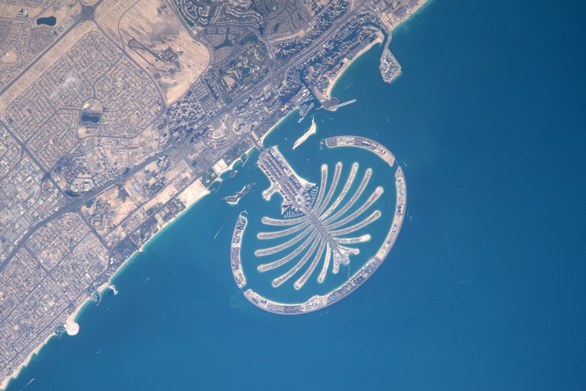 Hello Dubai!  The Palm Islands look amazing from <a href="/Space_Station/">International Space Station</a>.