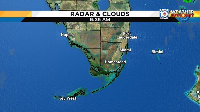 Line of showers over Atlantic, capable of producing waterspouts, will move SW at 10-15 mph. #miami #FLL #FLkeys https://t.co/wSdj8TcdEj